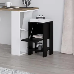 Nočný stolík Houseland EMA retro čierny