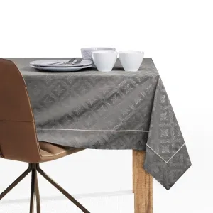 Obrus s manžetou DecoKing MAYA hnedý, veľkosť 140x340