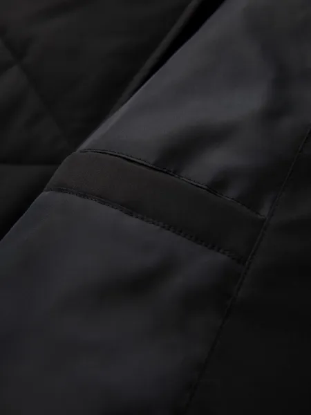Pánska bunda s kapucňou OMBRE Jacket OM-JAHP-0252 V-1 black