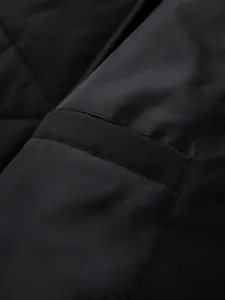 Pánska bunda s kapucňou OMBRE Jacket OM-JAHP-0252 V-1 black