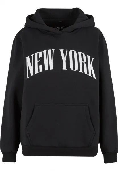 Women's Black Furry Hoodie New York