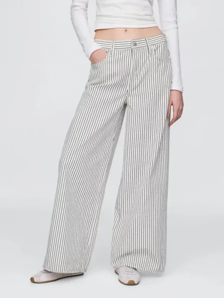 GAP Džínsy pre ženy  Stripe Baggy 744807-00 Veľkosť: 28LONG