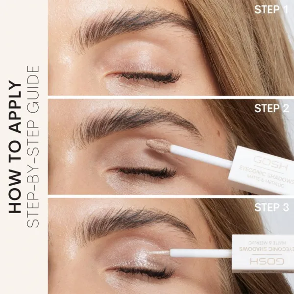 Gosh Eyeconic Shadows tekuté očné tiene 2 v 1 odtieň 004 Classy 1.5 ml