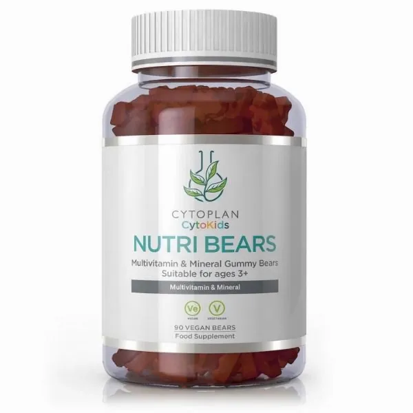 Cytoplan Nutri Bears - gumoví medvedíci, multivitamín pre deti, jahoda 90ks