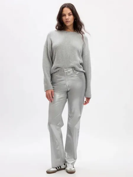 GAP Metalické džíny pro ženy  loose Mid Rise '90s 807039-00 Veľkosť: 29LONG - predĺžená dĺžka