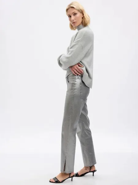GAP Metalické džíny pro ženy  loose Mid Rise '90s 807039-00 Veľkosť: 29LONG - predĺžená dĺžka