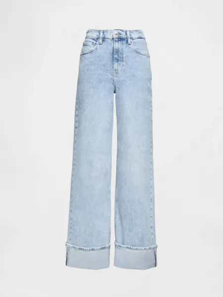 GAP Džíny pro ženy  Stride Cuffed Wide 740118-00 Veľkosť: 30LONG - predĺžená dĺžka
