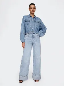 GAP Džíny pro ženy  Stride Cuffed Wide 740118-00 Veľkosť: 30LONG - predĺžená dĺžka