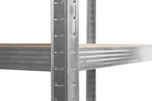 TZB Dílenský regál IRONHOLD 205x120 cm stříbrný