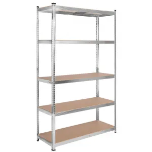 TZB Dílenský regál IRONHOLD 205x120 cm stříbrný