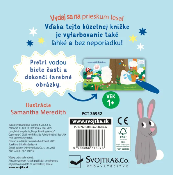 Maľovanie vodou do tašky Les