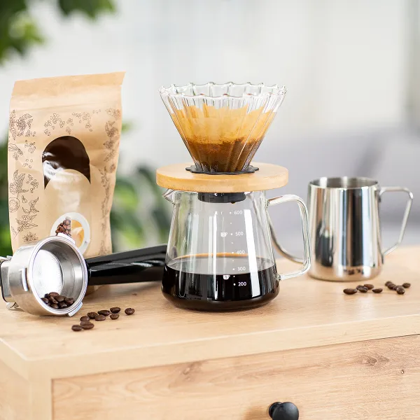 4Home Súprava na prekvapkávanú kávu Dripper, 600 ml