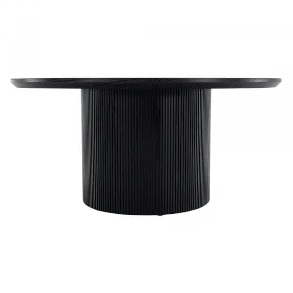 Konferenčný stolík, čierna, priemer 80 cm, MAHIR TYP 2