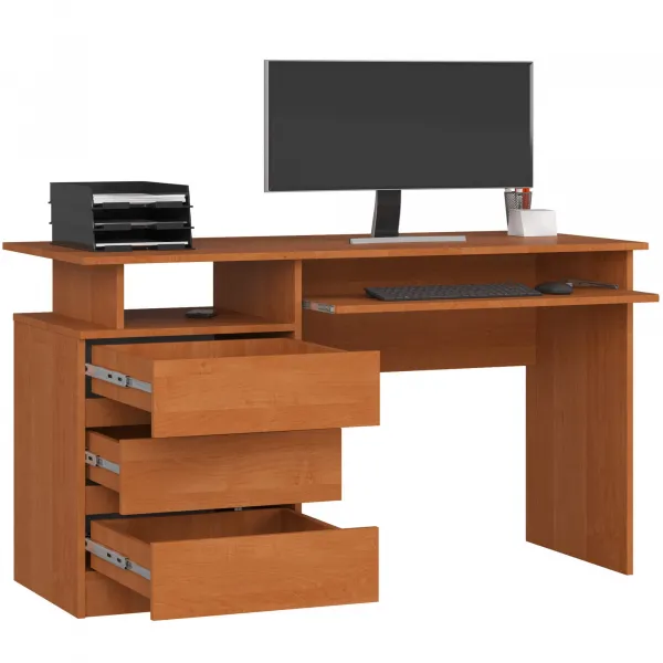Ak furniture Volně stojící psací stůl CLP 135 cm olše