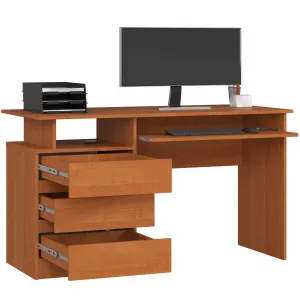Ak furniture Volně stojící psací stůl CLP 135 cm olše
