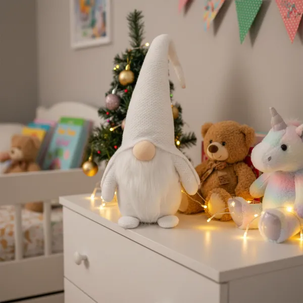Tutumi Vianočný škriatok ELF 068 - 50 cm biely
