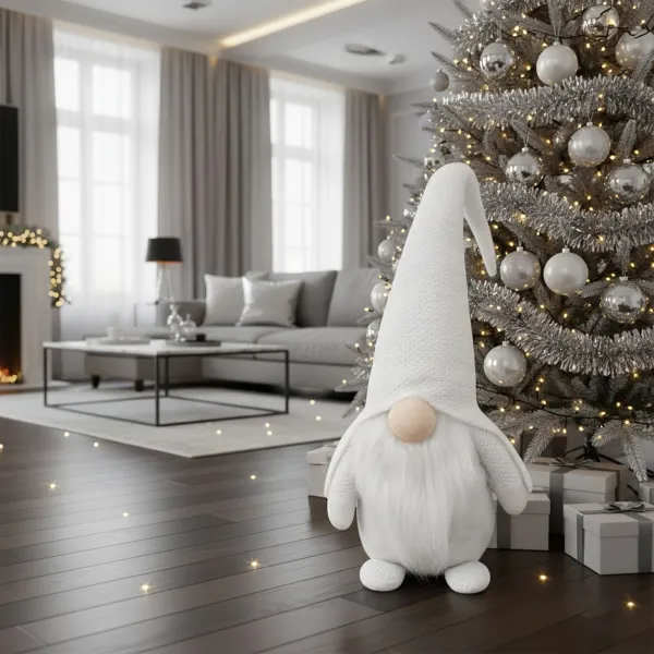 Tutumi Vianočný škriatok ELF 068 - 50 cm biely