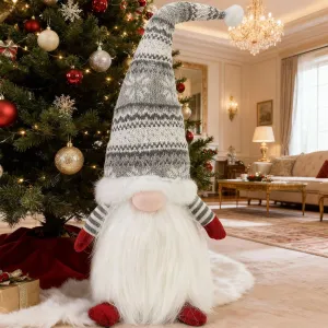Tutumi Vianočný škriatok ELF 0623 - 48 cm sivý/biely