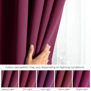 Restilo Záves AmeliaHome Blackout s multifunkčnou páskou 140x270 cm fialový, veľkosť 140x270