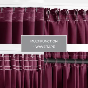 Restilo Záves AmeliaHome Blackout s multifunkčnou páskou 140x270 cm fialový, veľkosť 140x270