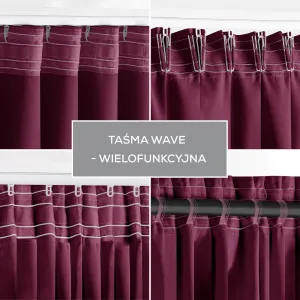 Restilo Záves AmeliaHome Blackout s multifunkčnou páskou 140x270 cm fialový, veľkosť 140x270