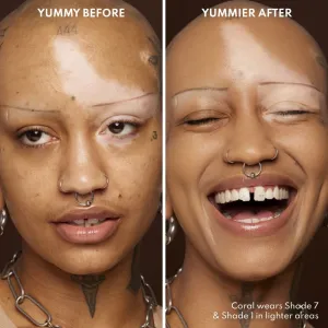 Danessa Myricks Beauty Yummy Skin Blurring Balm Powder kompaktný krémový make-up odtieň 7 - Tan-Dark With Neutral Undertones 18 g