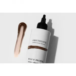 FarmaVita Amethyste Instant Colouring Fluid farbiaca maska pro světle blond až středně hnědé vlasy odtieň Warm Brown 250 ml