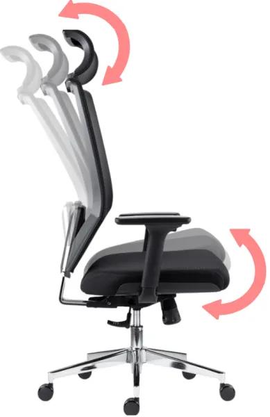 ANTARES Ergonomická kancelárska stolička EDGE čierna – na dlhé sedenie 8–12 h