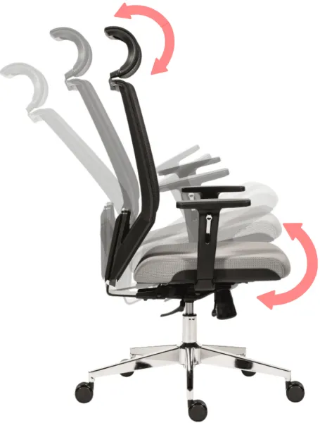 ANTARES Ergonomická kancelárska stolička EDGE sivá