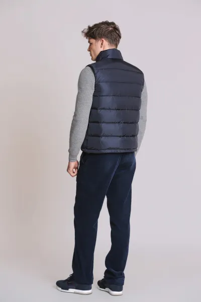 Vesta Aspesi Gilet Piuma Slim Re Navy
