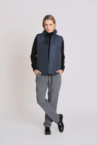 Vesta Aspesi Gilet Dot Navy