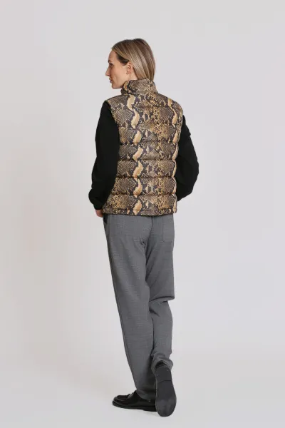 Vesta Aspesi Gilet New Minnie Pitone