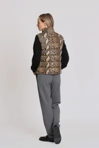 Vesta Aspesi Gilet New Minnie Pitone