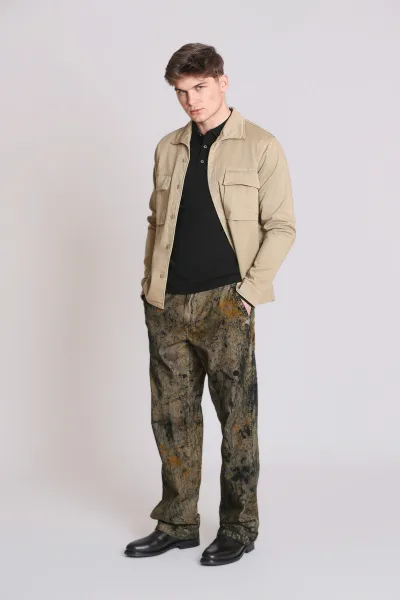 Košeľa Aspesi Camicia Capa Beige