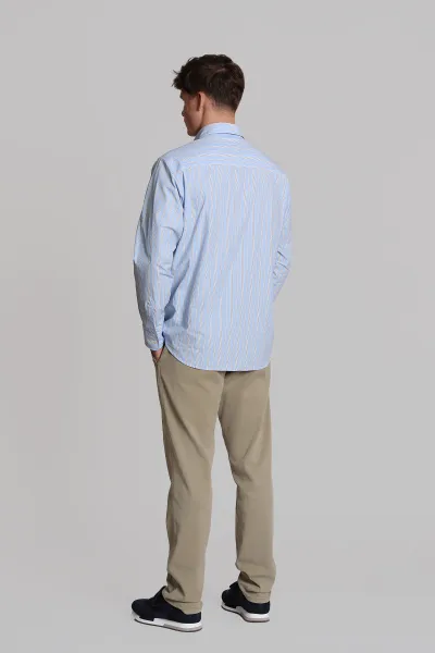 Košeľa Aspesi Camicia Fred Azzurro