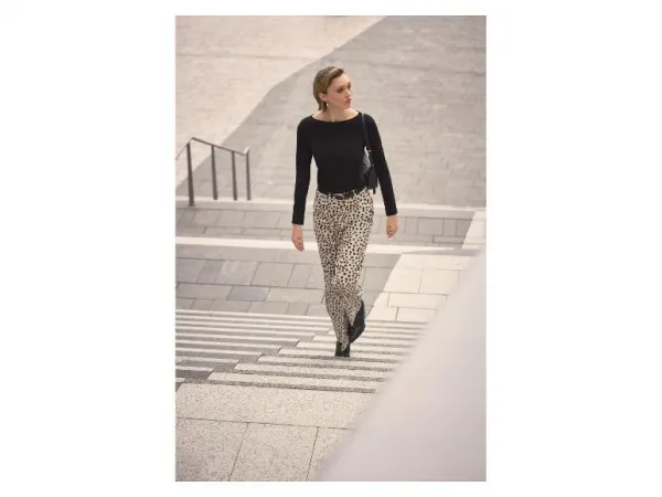 esmara® Dámske nohavice „Wide-Leg“ (leopardí vzor, 38)