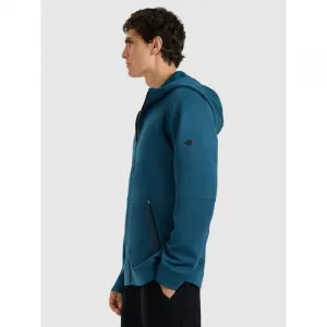 Pánska mikina so zipsom 4F SWEATSHIRT M1865-WAW25TSWSM1865-32S-DENIM