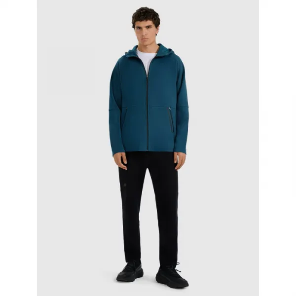 Pánska mikina so zipsom 4F SWEATSHIRT M1865-WAW25TSWSM1865-32S-DENIM