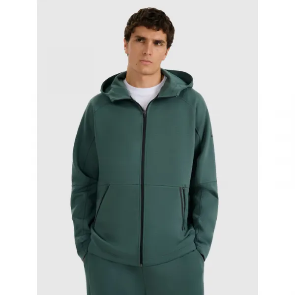 Pánska mikina so zipsom 4F SWEATSHIRT M1865-WAW25TSWSM1865-41S-GREEN