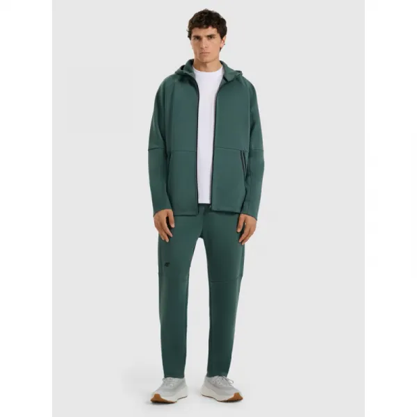 Pánska mikina so zipsom 4F SWEATSHIRT M1865-WAW25TSWSM1865-41S-GREEN