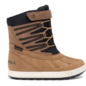 Detské vysoké zimné topánky MERRELL Snow Bank 5.0 WTRPF K wheat black