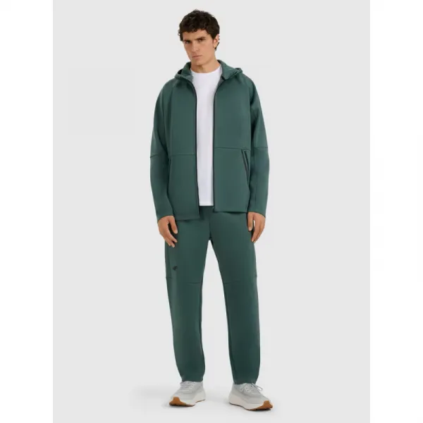 Pánska mikina so zipsom 4F SWEATSHIRT M1865-WAW25TSWSM1865-41S-GREEN