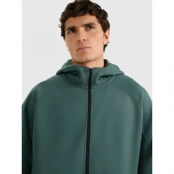 Pánska mikina so zipsom 4F SWEATSHIRT M1865-WAW25TSWSM1865-41S-GREEN