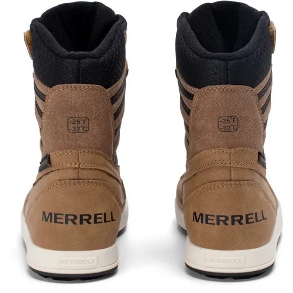 Detské vysoké zimné topánky MERRELL Snow Bank 5.0 WTRPF K wheat black