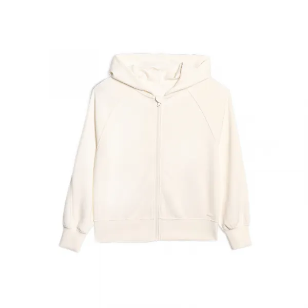 Dámska mikina so zipsom 4F SWEATSHIRT F1835-WAW25TSWSF1835-11S-OFF WHITE