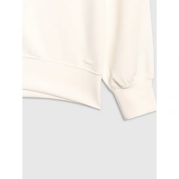 Dámska mikina so zipsom 4F SWEATSHIRT F1835-WAW25TSWSF1835-11S-OFF WHITE