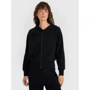 Dámska mikina so zipsom 4F SWEATSHIRT F1835-WAW25TSWSF1835-21S-BLACK