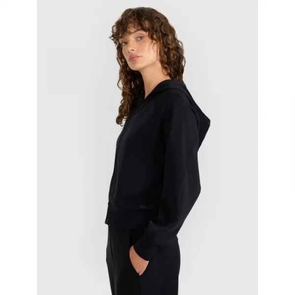 Dámska mikina so zipsom 4F SWEATSHIRT F1835-WAW25TSWSF1835-21S-BLACK