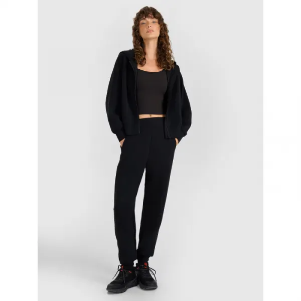 Dámska mikina so zipsom 4F SWEATSHIRT F1835-WAW25TSWSF1835-21S-BLACK