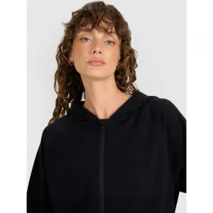 Dámska mikina so zipsom 4F SWEATSHIRT F1835-WAW25TSWSF1835-21S-BLACK
